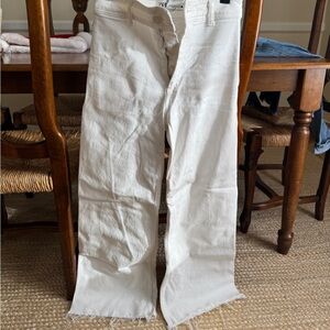 Women’s Zara White Wide Leg Jeans